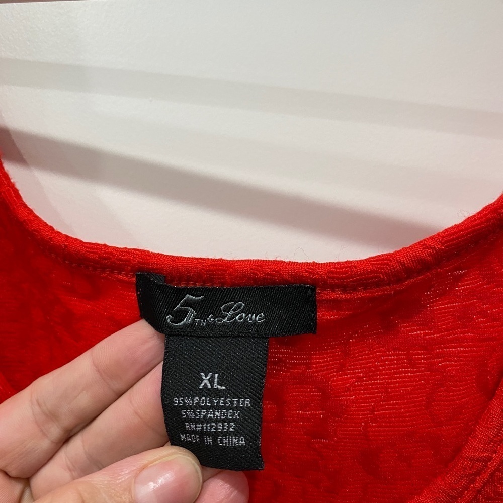 Red Summer Dress - Picture 9 of 11